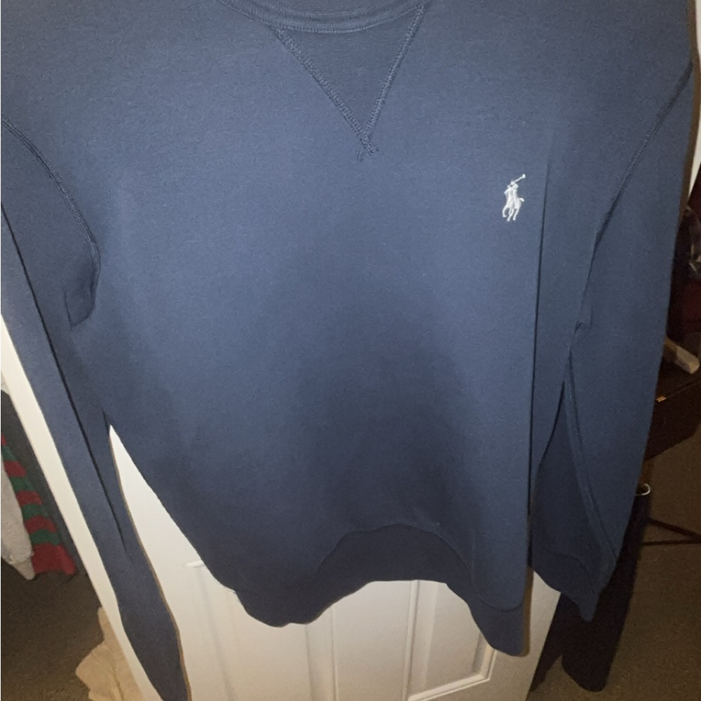 Polo by Ralph Lauren Men's Dark Blue Crewneck Sweater